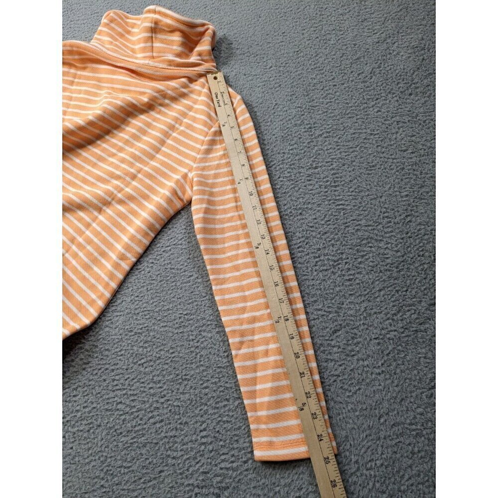 T by Talbots Pullover Womens Small Petite PS Funnel Neck Delightful Stripe - Picture 8 of 11